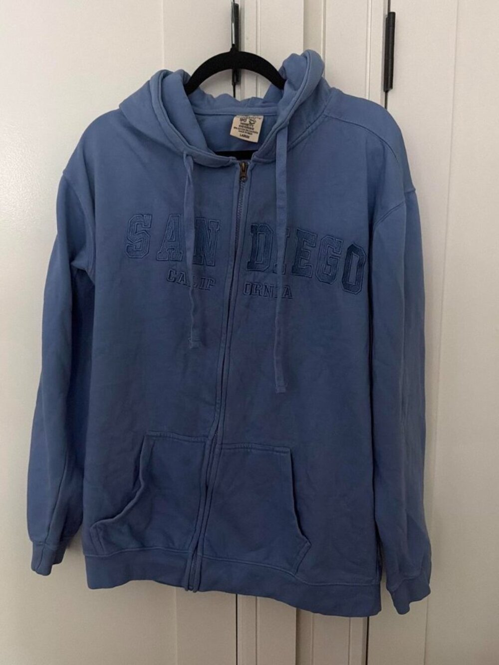 Blue San Diego zip up hoodie